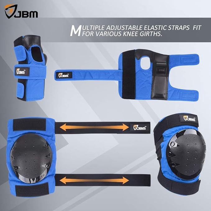 JBM Adult & Kids Knee Pads Elbow Pads and Wrist Guards for Inline Skating, Roller Skating, Skateboarding, Scootering-CubbioJoy
