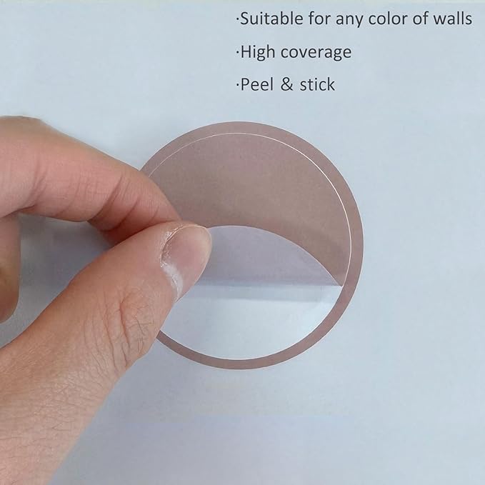 Boho Polka Dot Wall Decals Pink Dots Wall Sticker for Kids Baby Girls Living Room Bedroom Playroom (12 Sheets)-CubbioJoy