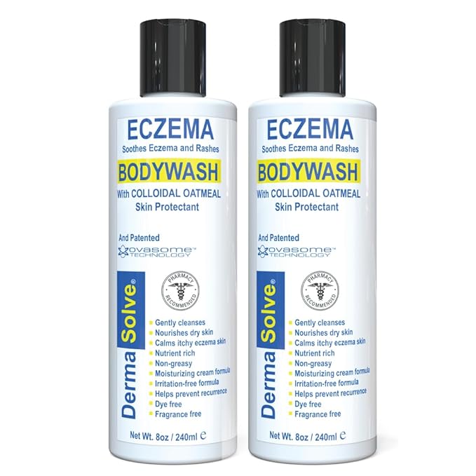 Dermasolve Eczema Relief Body Wash (2 Pack) | Protects, Moisturizes, and Repairs Skin - Kids, Babies & Adults - Steroid Free-CubbioJoy