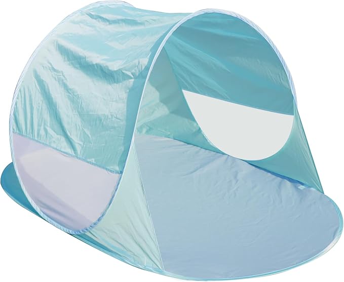 Action Air UPF 50+ Pop Up Beach Tent for 2-3 People, Instant Sun Shelter with 360°Ventilation, Water-Resistant Canopy, Lightweight & Portable Sun Shade for Beach, Camping, Sports (Green)-CubbioJoy