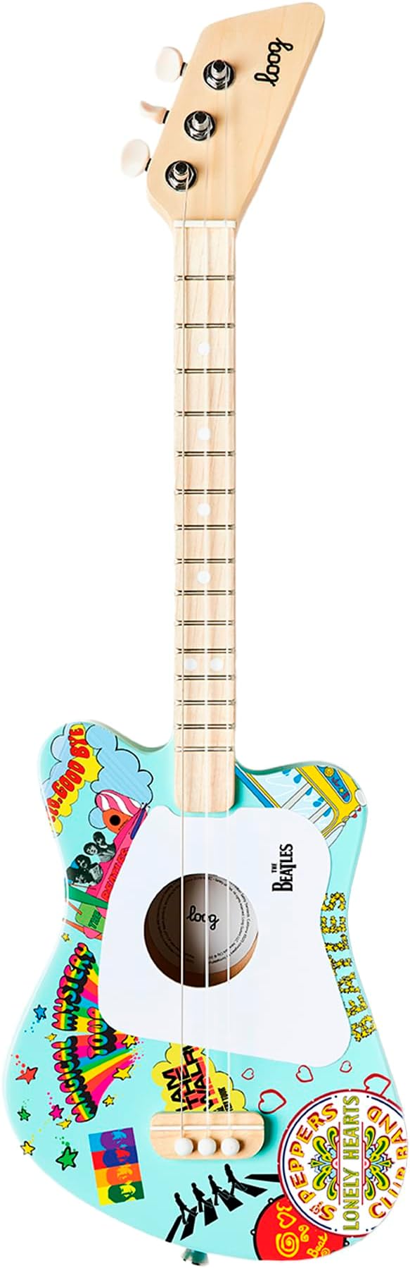Beatles + Loog Mini Acoustic Guitar for Kids Toddler Children Ages 3+-CubbioJoy