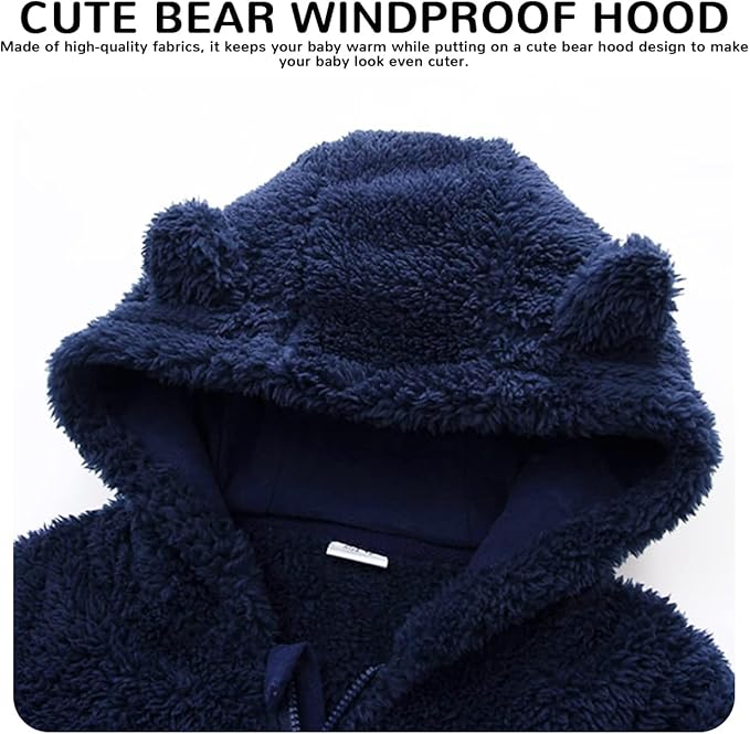 Baby Boy Girl Snowsuit Winter Warm Clothes Coat Infant Jumpsuit Toddler Outfit-CubbioJoy