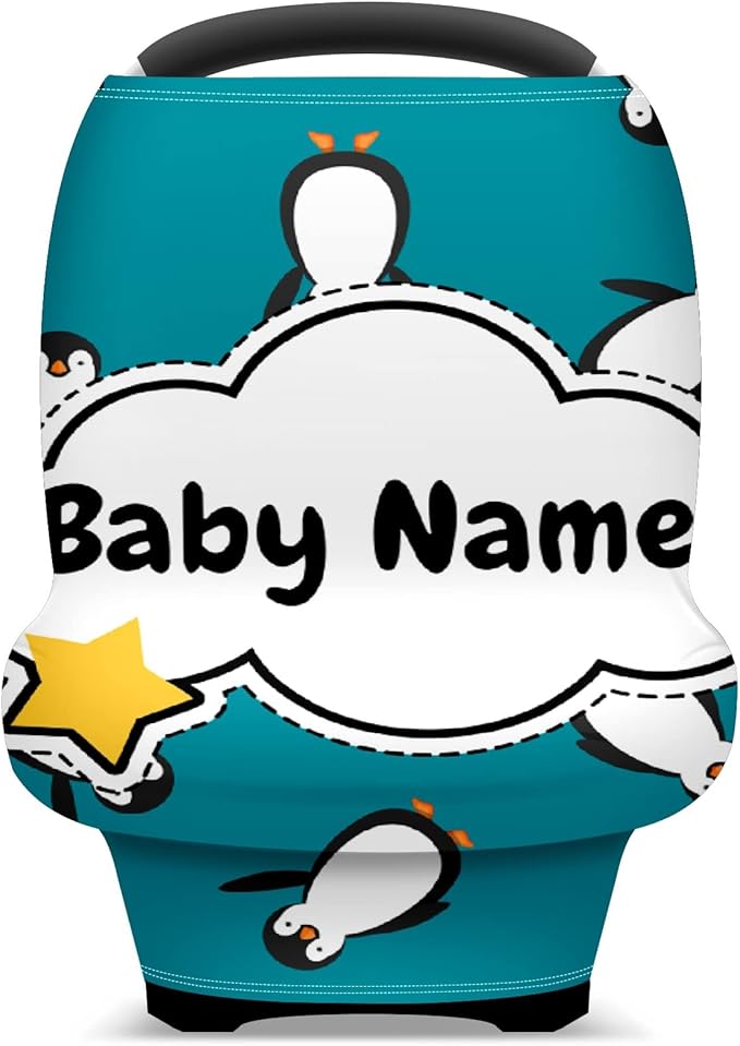 Baby Car Seat Stroller Cover Nursing Cover New Mom Breastfeeding Scarf Soft Stretchy Infant Carrier Cover Car Canopy Coverage-CubbioJoy