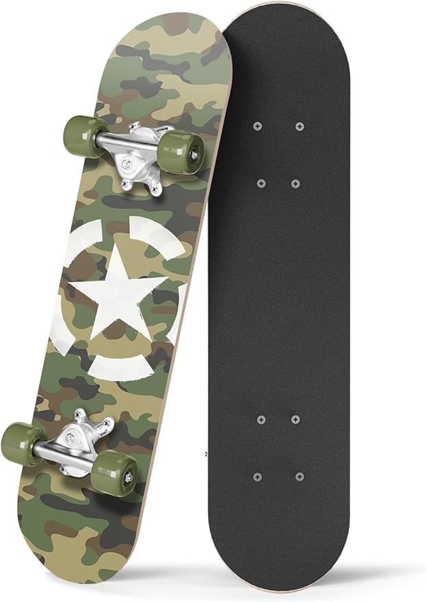 24 inch Rude Boyz Mini Cruiser Skateboard - Aluminium Trucks - Kids Skateboard Ages 5-8 Beginner - Skateboards for Kids-CubbioJoy