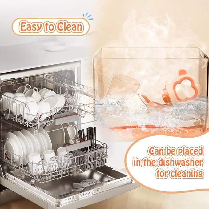 Baby Fresh Fruit Feeder Pacifier, 2 Pack HAOBAOBEI Baby Teether for Chewing, Freezable Infant Teething Toy, Teething Relief, Food Feeder with 4 Silicone Pouch, BPA Free - Monkey (Orange & Blue)-CubbioJoy