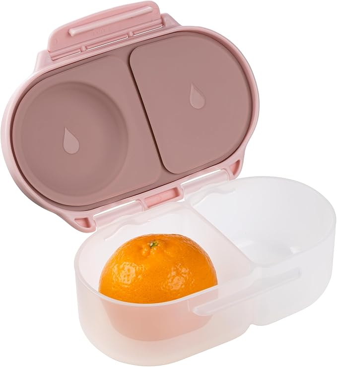b.box Snack Containers for Kids, Toddler Snack Box Container, Reusable Small Bento Box for Lunch, School & Travel, Leak Proof, BPA free, Dishwasher Safe, Ages 4 months+ (Blush Crush, 12oz capacity)-CubbioJoy