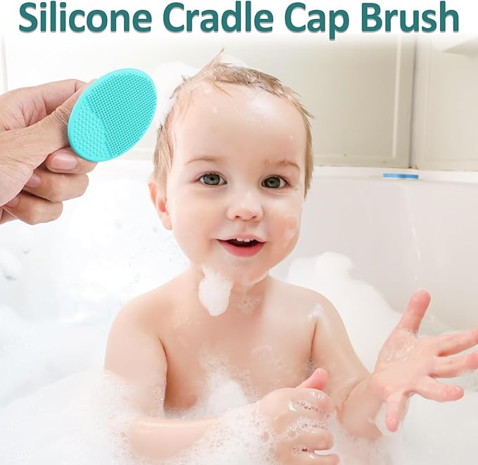 Baby Grooming Kit, Infant Safety Care Set with Hair Brush Comb Nail Clipper Nasal Aspirator,Baby Essentials Kit for Newborn Girls Boys (Green)-CubbioJoy