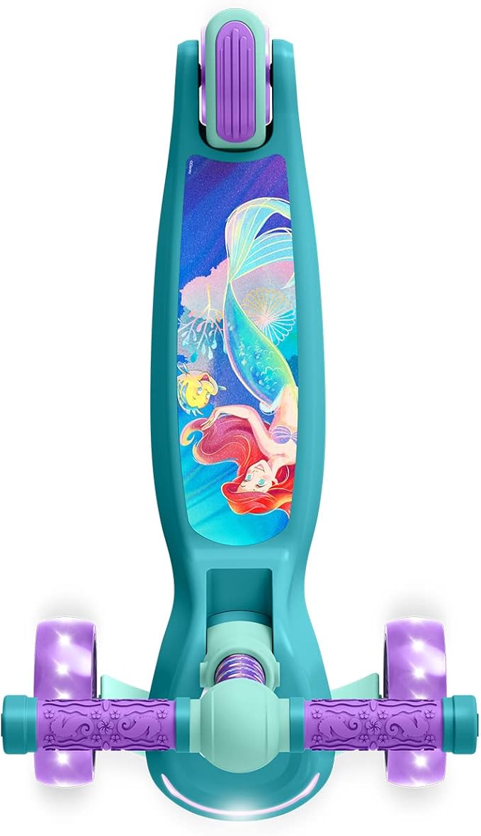 Jetson Character Kids Kick Scooter, LED Lights on Stem & Light-Up Wheels, Lightweight Frame, Height-Adjustable Handlebar, Lean-to-Steer System, Easy-Fold Mechanism-CubbioJoy