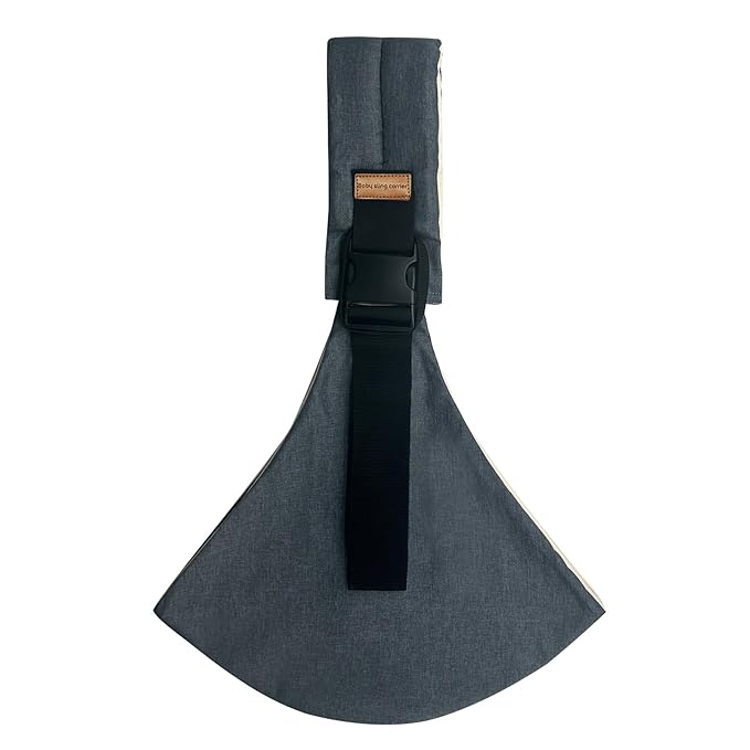Baby Sling Carrier Newborn to Toddler Adjustable One-Shoulder Design with Hip Seat Support, Labor-Saving Baby Wraps Carrier 10-30 lbs(Gray)-CubbioJoy