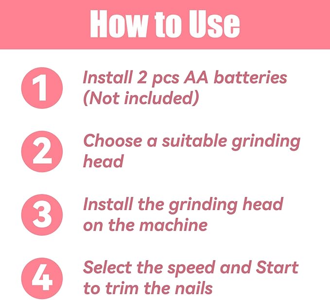 Baby Nail Trimmer Electric-6 in 1 Baby Nail File Clippers Infant Grooming Kit Manicure Set for Toddler or Adults, Pink-CubbioJoy