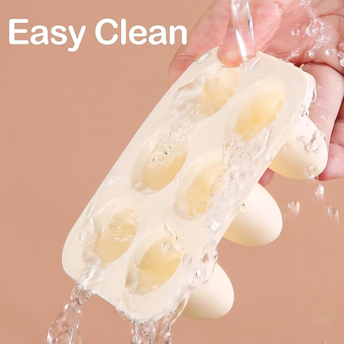 Baby Food Freezer Tray with Lid 2 Pack, Silicone Breastmilk Popsicle Mold, Baby Food Storage Container, Ice Cube Maker for Homemade Baby Meals (Carnation)-CubbioJoy