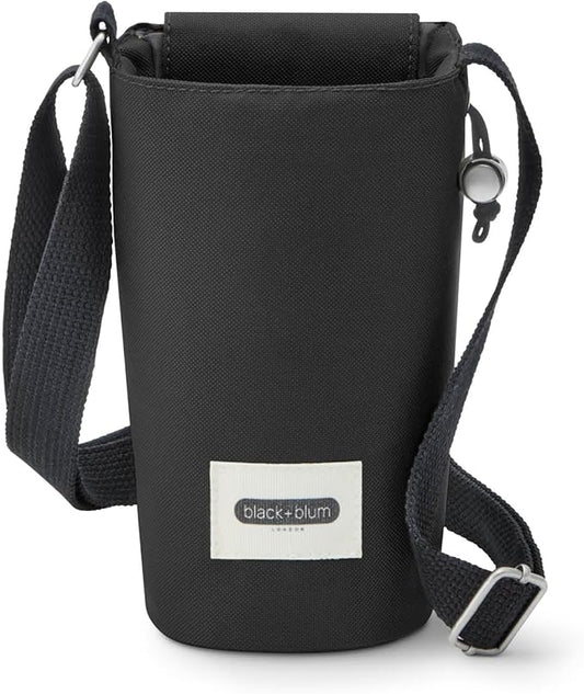 BLACK + BLUM Insulated Bottle Bag - For Adults and Kids - Made with Recycled PET and BPA Free - Bottle Bag for On The Go, Black-CubbioJoy