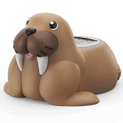 Baby Bath Thermometer for Bathtub, Room|Water Temperature, Baby Bath Floating Toy|Kids Bathroom Safety, Digital LCD with Timer-CubbioJoy