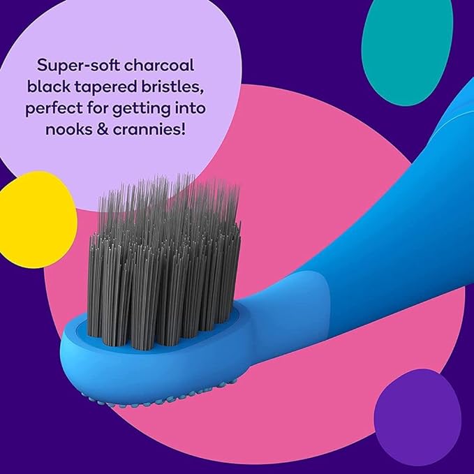 Burst Kids & Toddlers Electric Toothbrush (Pink) | Soft Bristles | Two Minute Timer | Rechargeable Battery | Easy-Grip Silicone Handle | 2 Modes for Healthy Smiles | Ages 3+-CubbioJoy