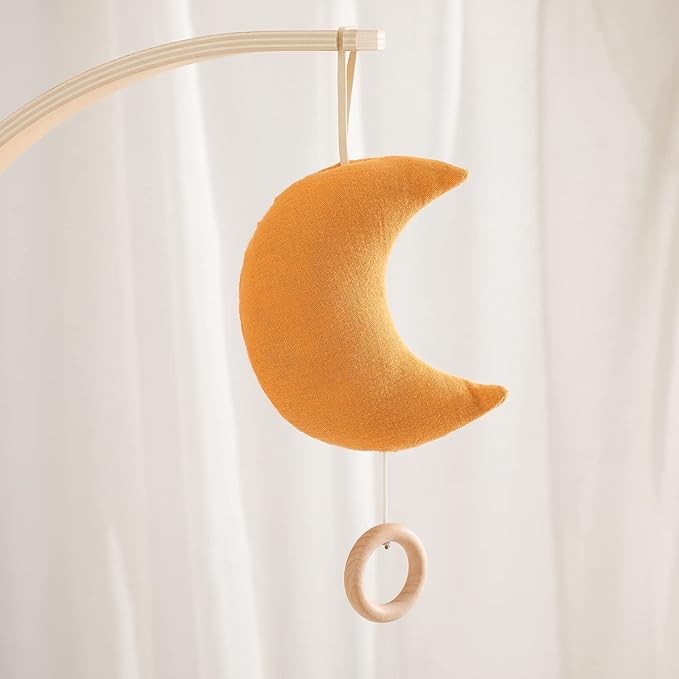 Baby Travel Toy with Music Box - Brahm's Lullaby Pull Musical Toy, Baby Mobile Crib Bed Bell Toy for Carriers and Cribs-CubbioJoy