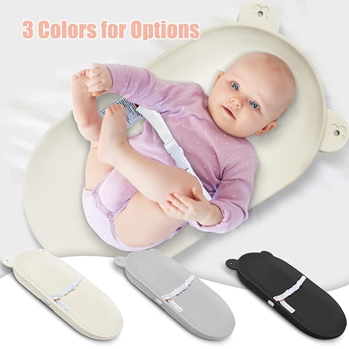 Baby Changing Pad, EVA Waterproof Non-Slip Changing Table Pad with Adjustable Strap for Dresser Changing Table Nursery, Portable Diaper Changing Pad, Oat-CubbioJoy