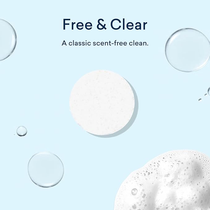 BLUELAND Laundry Essentials Kit, Fragrance Free & Clear - Plastic-Free Laundry Detergent Tablets, Oxi Booster, and Reuseable Natural Wool Dryer Balls-CubbioJoy