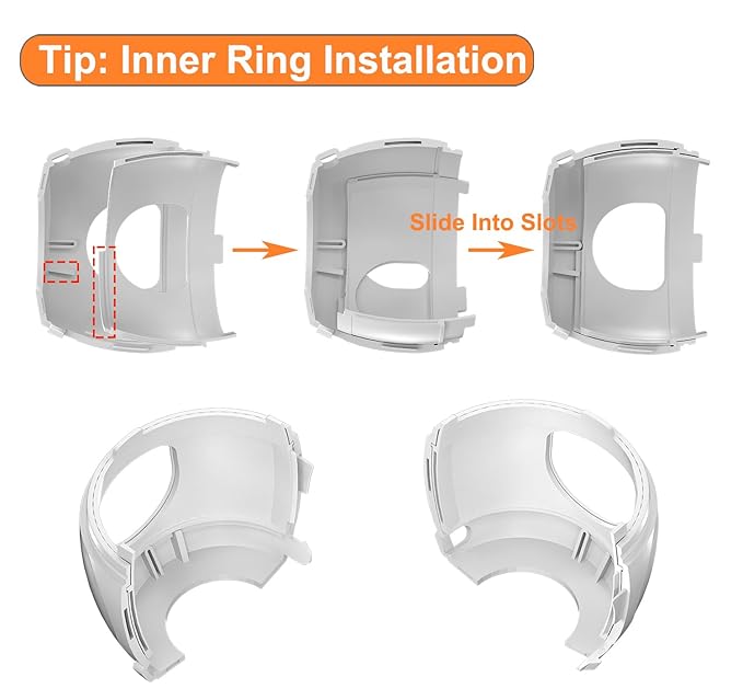 Innovative Door Knob Safety Cover for Kids (4 Pack) New Hidden Holes Covers and Lockable Design Babyproof Door knob Handle Cover - No Screwdriver or Tools Needs-CubbioJoy