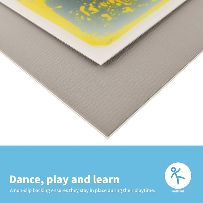 Art3d Liquid Sensory Floor Decorative Tiles, 11.8"x11.8" Square, 4 Tiles-CubbioJoy