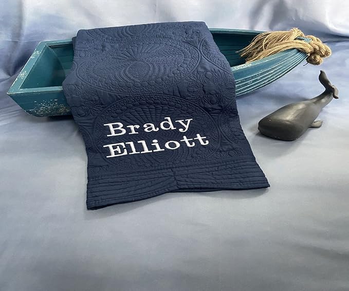 Personalized Baby Quilt Baby Blankets Monogrammed Blankets for Kids Baby Blankets for Boys Girls Embroidered Baby Gifts Christening Baptism-CubbioJoy