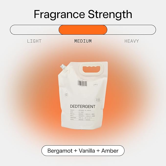 DedCool Liquid Laundry Dedtergent | 01 Taunt | Luxurious Long-Lasting Signature Scent Detergent | Effective Stain Removal | Infused with Natural Essential Oils | Non-Toxic | 120 Washes | 64 fl oz-CubbioJoy