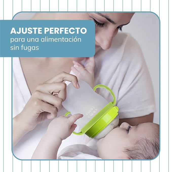 Botabee Baby Bottle Handle Grip for Comotomo 5 Ounce and 8 Ounce Silicone Bottles - Pack of 3 (Green)-CubbioJoy