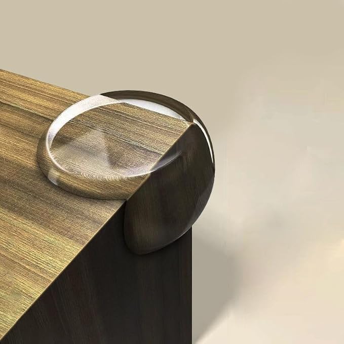 Clear Corner Protectors for Baby Safety, Transparent Furniture Edge Guards, Cushioned Protection for Tables, Soft Bumpers (18)-CubbioJoy