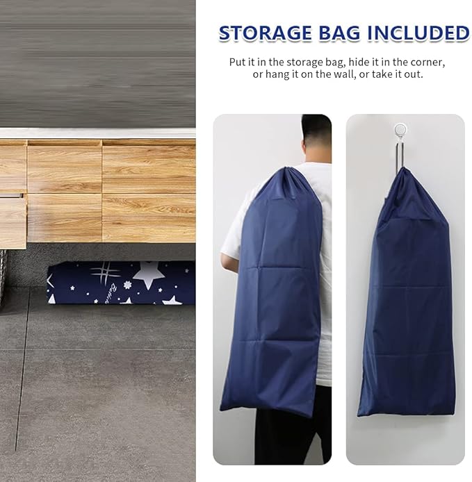 BESTHLS Foldable Bathtub Portable Soaking Bath Tub,Eco-Friendly Bathing Tub for Shower Stall (Blue Sky -1)-CubbioJoy