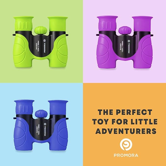 Binoculars for Kids for Toddler - for Little Boys and Girls – Extensive Set Incl. Magnifying Glass & Compass – Powerful Magnification 8X21 – 3 to 12 Year Old Kids-CubbioJoy