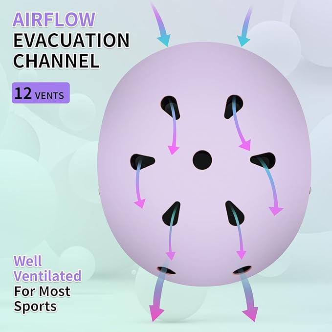 Adjustable Kids Bike Helmet with Knee & Elbow Pads Set, Color Gradient Design for Boys and Girls Aged 3-14+, for Skateboarding, Scooter, Roller & Inline Skating, Longboard-CubbioJoy