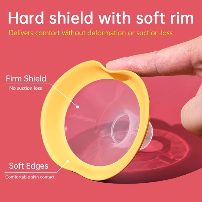 17mm Oval Flanges Shields Compatible with Medela Pumps, Replacement Parts for Pump in Style, Symphony, Swing Maxi, Harmony and Personalfit Flex–Breast Pump Accessories-CubbioJoy