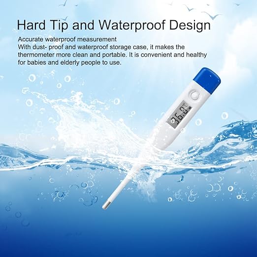 Berrcom Digital Thermometer for Adults, Kids, and Babies, Oral Rectal Underarm Medical Thermometer with Fever Alarm and C/F Switchable-CubbioJoy