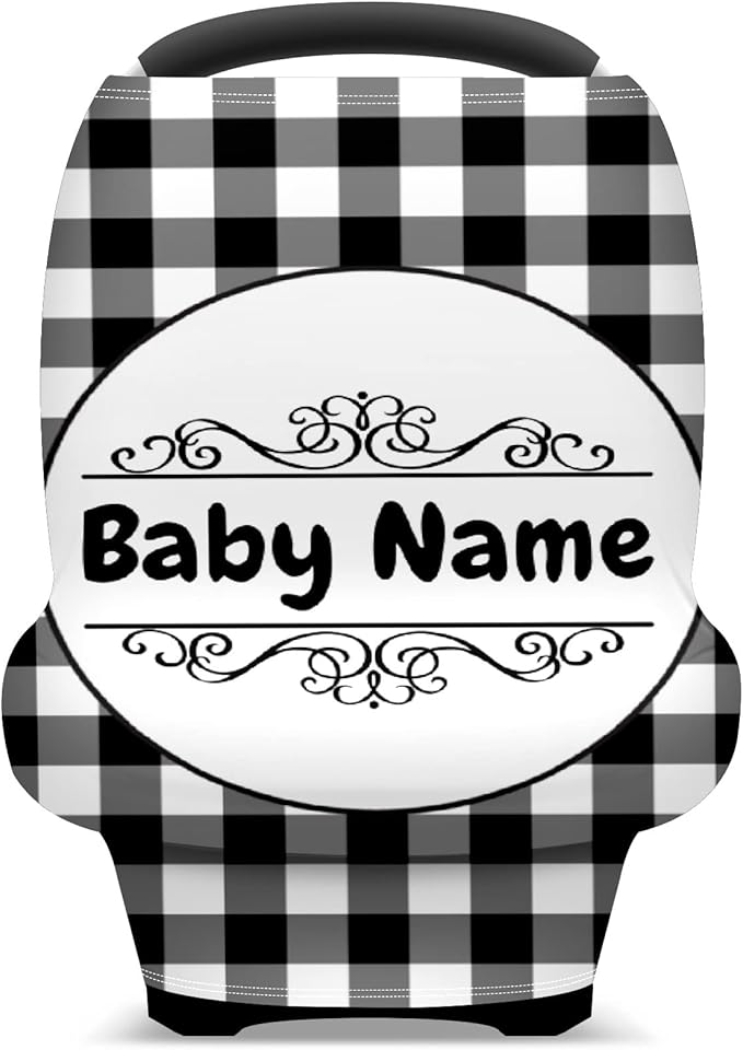 Baby Car Seat Stroller Cover Nursing Cover New Mom Breastfeeding Scarf Soft Stretchy Infant Carrier Cover Car Canopy Coverage-CubbioJoy