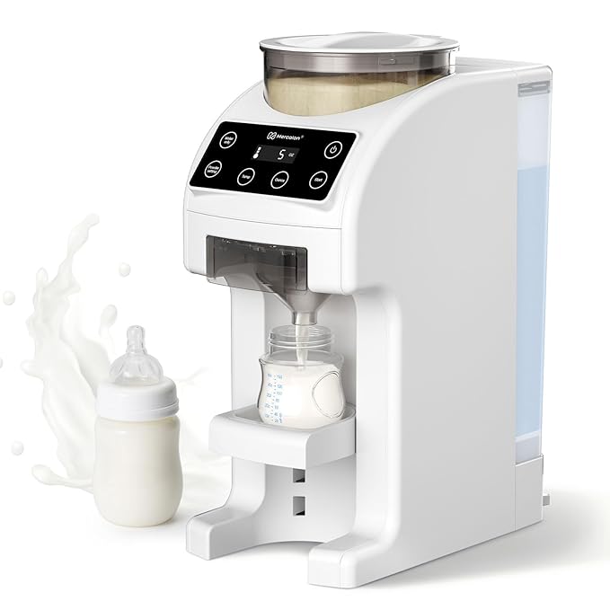 Instant Formula Maker, Fast and Customizable Formula Dispenser Machine with Accurate Temperature Control for Baby, Automatic Powder Blending for All Brands of Bottles and Formula, White-CubbioJoy