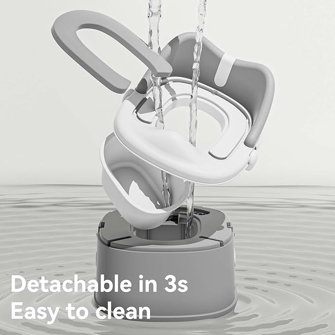 3 in 1 Toddler Potty Training Toilet Seat Potty Seats with Steps Ladder foldable Potty Train Chair Adapter for Toddlers Kids Boys Girls Child Baby Must Haves Step Stool Essentials Portable Stairs-CubbioJoy