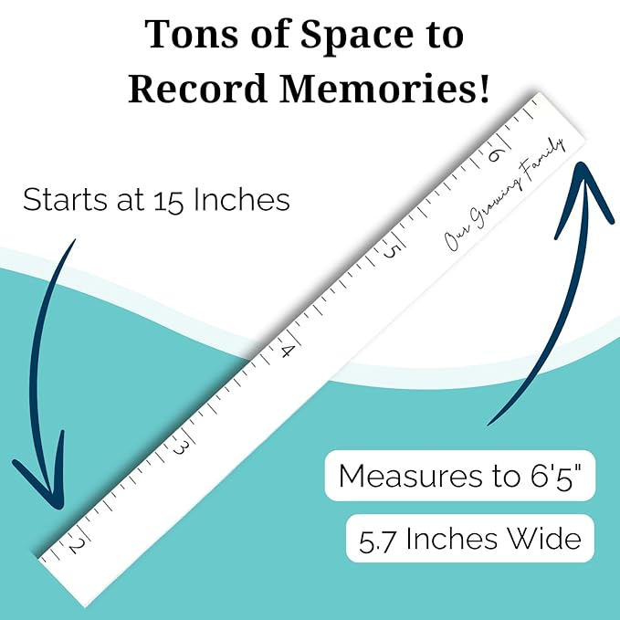 Boho Growth Chart for Wall - Height Board Growth Chart Wooden Growth Chart for Wall Kids Measuring Chart for Wall Height Chart Growth Chart for Kids (Love Grows Here, White)-CubbioJoy