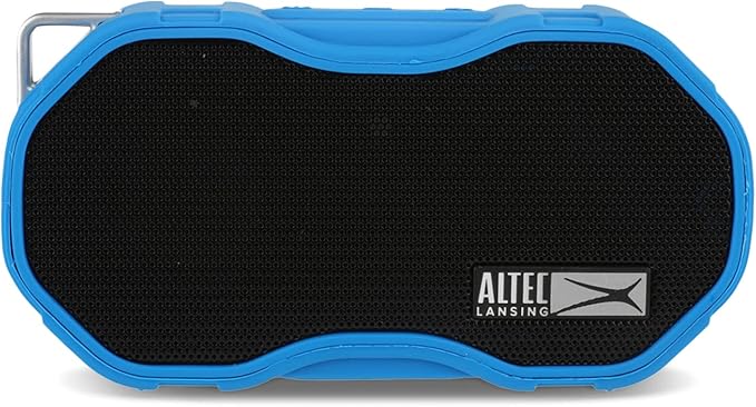Altec Lansing Baby Boom XL - Waterproof Bluetooth Speaker, Wireless & Portable Speaker for Travel & Outdoor Use, Deep Bass & Loud Sound, 1 Pack, Blue-CubbioJoy