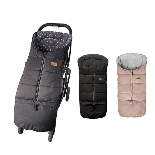 0-5T Length Ajustable Waterproof Stroller Winter Cover for All Stroller, XL Stroller Bunting Bag, Outdoor Tour Winter Stroller Sleeping Bag Infant to Toddler to Pre School-CubbioJoy