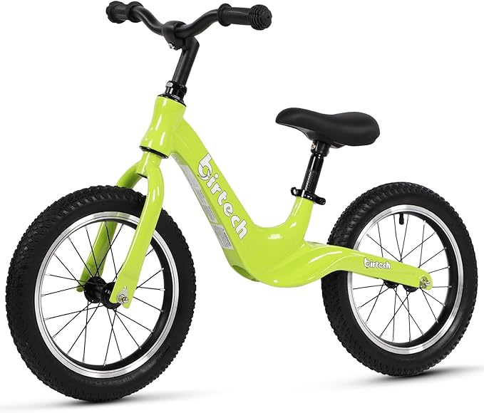 14" Kids Balance Bike for 3,4,5,6 Year Old Boys and Girls, Air Tires with Magnesium Alloy Frame, Lightweight No Pedal Toddler Training Bicycle-CubbioJoy