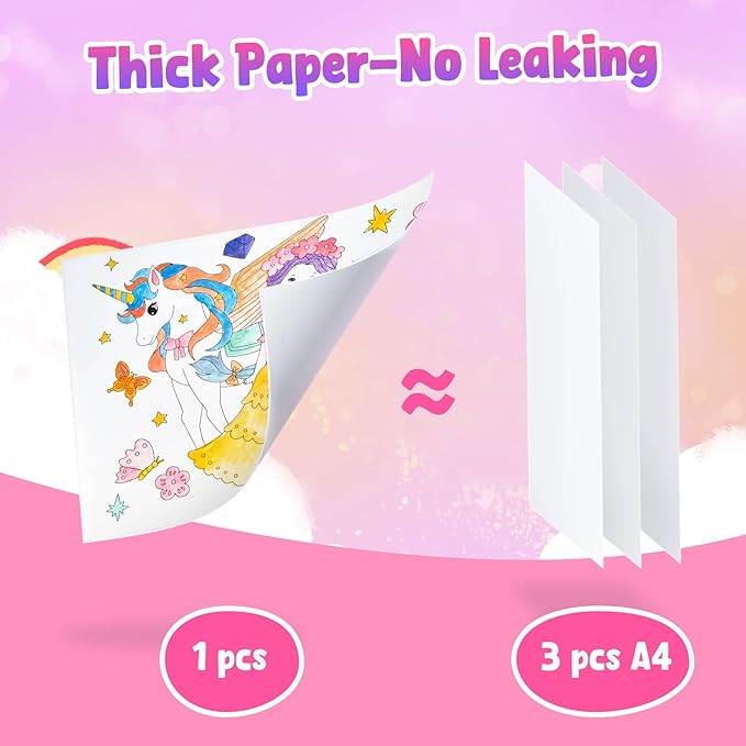 JoyCat Paint with Water Coloring Books, Art & Craft Activity, Princess No Mess Art for Kids Ages 4-8, Craft Kits & Supplies, DIY Creative Activity, Presents for Girls & Boys-CubbioJoy