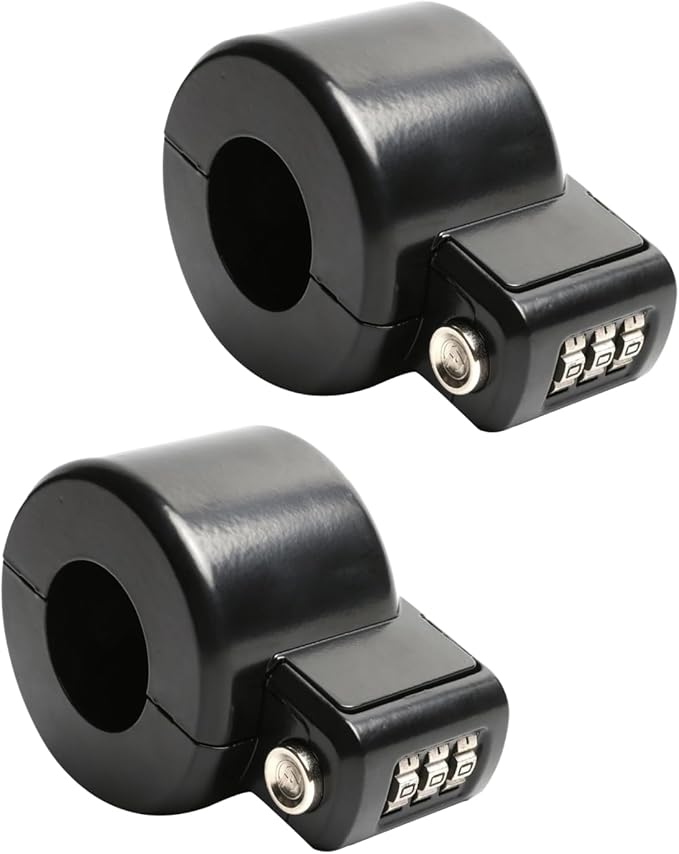 Door Knob Lockout Device Cover to Disable Doorknob/Faucet/Water Valve Hose Lock Door Handle Temporary Lock for Bedroom Door from Outside Handle Without Drilling (2, Black)-CubbioJoy