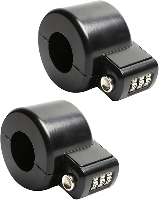 Door Knob Lockout Device Cover to Disable Doorknob/Faucet/Water Valve Hose Lock Door Handle Temporary Lock for Bedroom Door from Outside Handle Without Drilling (2, Black)-CubbioJoy