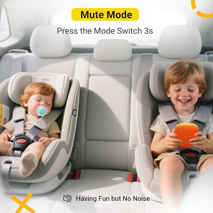 4-in-1 Handheld Tic Tac Toe Game Portable Electronic Board Games for Kids & Adults, Travel Games, Birthday Gifts, Yellow-CubbioJoy