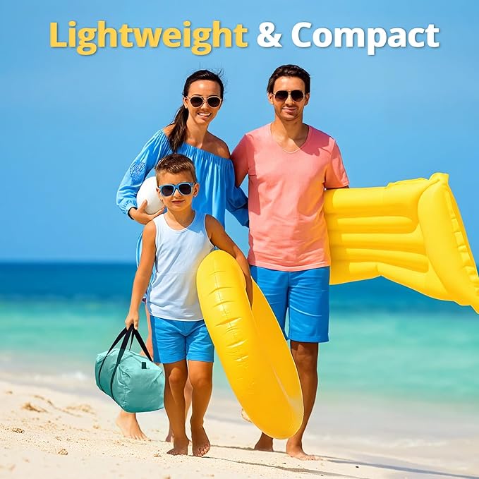 CAMEL CROWN Beach Tent UPF 50+ Sun Shelter for 2/3/5/6 Person, Lightweight Portable Sun Shade with Sand Anchor, Family Beach Day & Outdoor Adventures-CubbioJoy