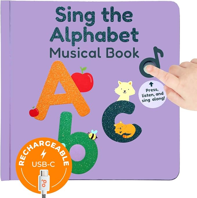 Cali's Books Alphabet Book for Toddlers 1-3 - Learn ABC, Musical Books for Kids, Interactive Talking Baby Toddler Sound Book, Educational Song Learning Toys, Singing and Speech Music Toy for Babies-CubbioJoy