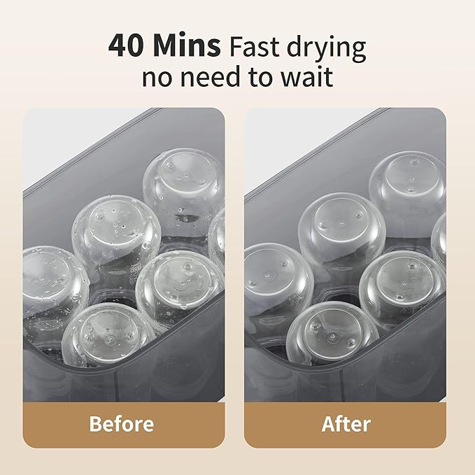 Baby Bottle Steamer, 3-in-1 Bottle Steamer and Dryer, Easy One-Dial Control Electric Steam Bottle Dryer for Baby Bottles, Baby Stuffs & Breast Pump Accessories-CubbioJoy