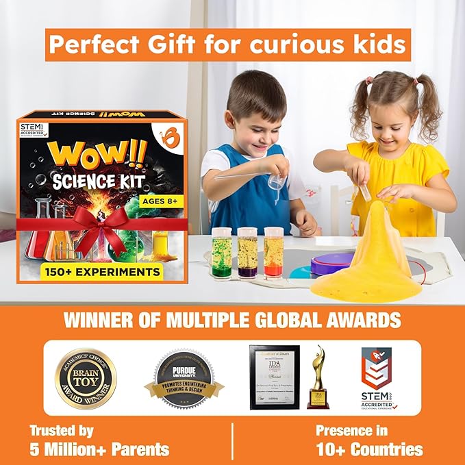 Butterfly EduFields 150+ Science Kits For Kids Age 8-9-10-11-12-13-14 | S.T.E.M Project for Boys & Girls |Science Experiments For kids 9-12 | Volcano Science Kit |Chemistry Set and Great Gift for Kids-CubbioJoy