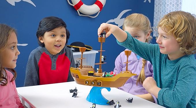 Don’t Rock the Boat Board Game - Kids Games, Family Games for Kids and Adults, Board Games for Family Night, Multi-Player Board Games, Builds Hand & Eye Coordination, Balancing Toy, Ages 5+-CubbioJoy