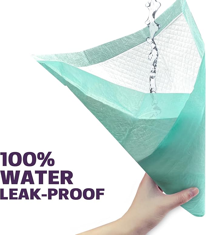 Disposable Bed Pads for Adults 23 x 36 (50 Count) - Super Absorbent and Waterproof - Incontinence Bed Pads, Chuck Pads, Chux Pads, Changing Pads for Baby, Pee Pads for Kids-CubbioJoy