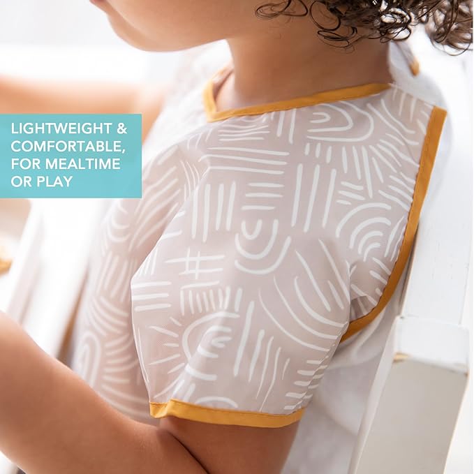 Bumkins Bibs - Toddler Bibs, Waterproof, Large for 1-3 Years, Short Sleeve-CubbioJoy